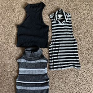 Bundle of 3 High Neck Tank Tops